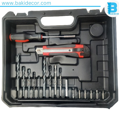kit perceuse à percussion crosse 750w
