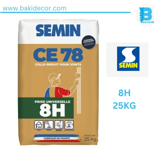 CE78 Enduit pour joints de plaques de plâtre Semin