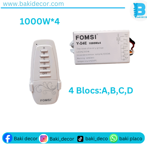 Télécommande 4Blocs Fomsi Y-I14E