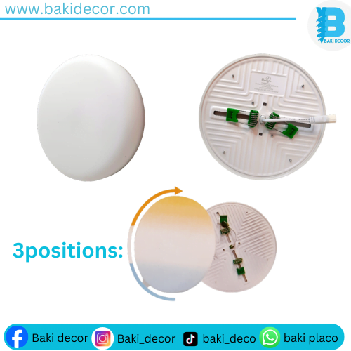 Plafonnier BRIGHTLED 3D 3Positions 16w