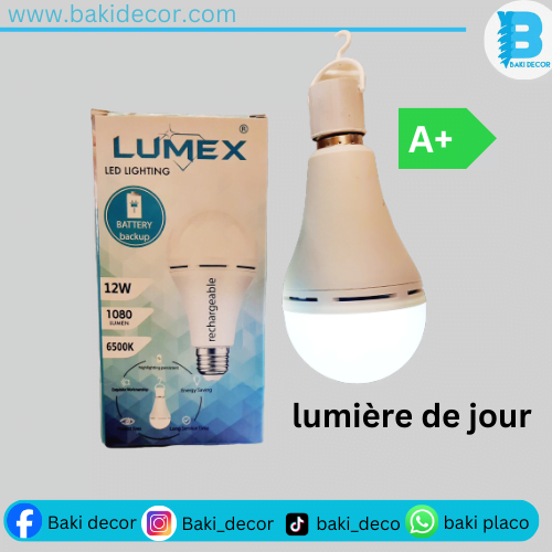 Lampe led LUMEX 12W Rechargeable