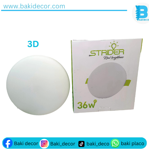 Plafonnier led STRIDER 3D 36W