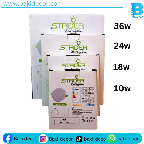 Plafonnier led STRIDER 3D 36W