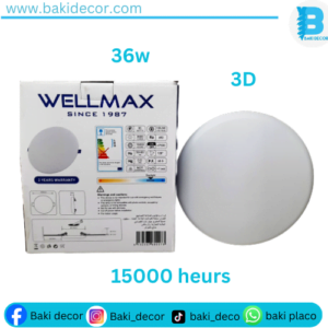 Plafonnier led wellmax 36w