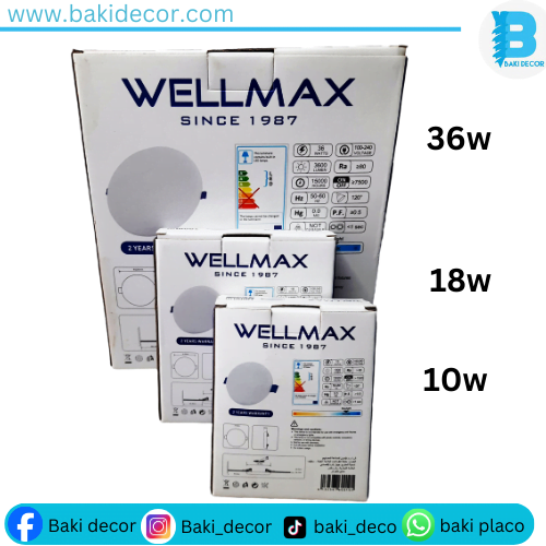 Plafonnier led wellmax 36w