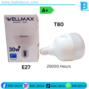 Lampe led T140 wellmax 50w